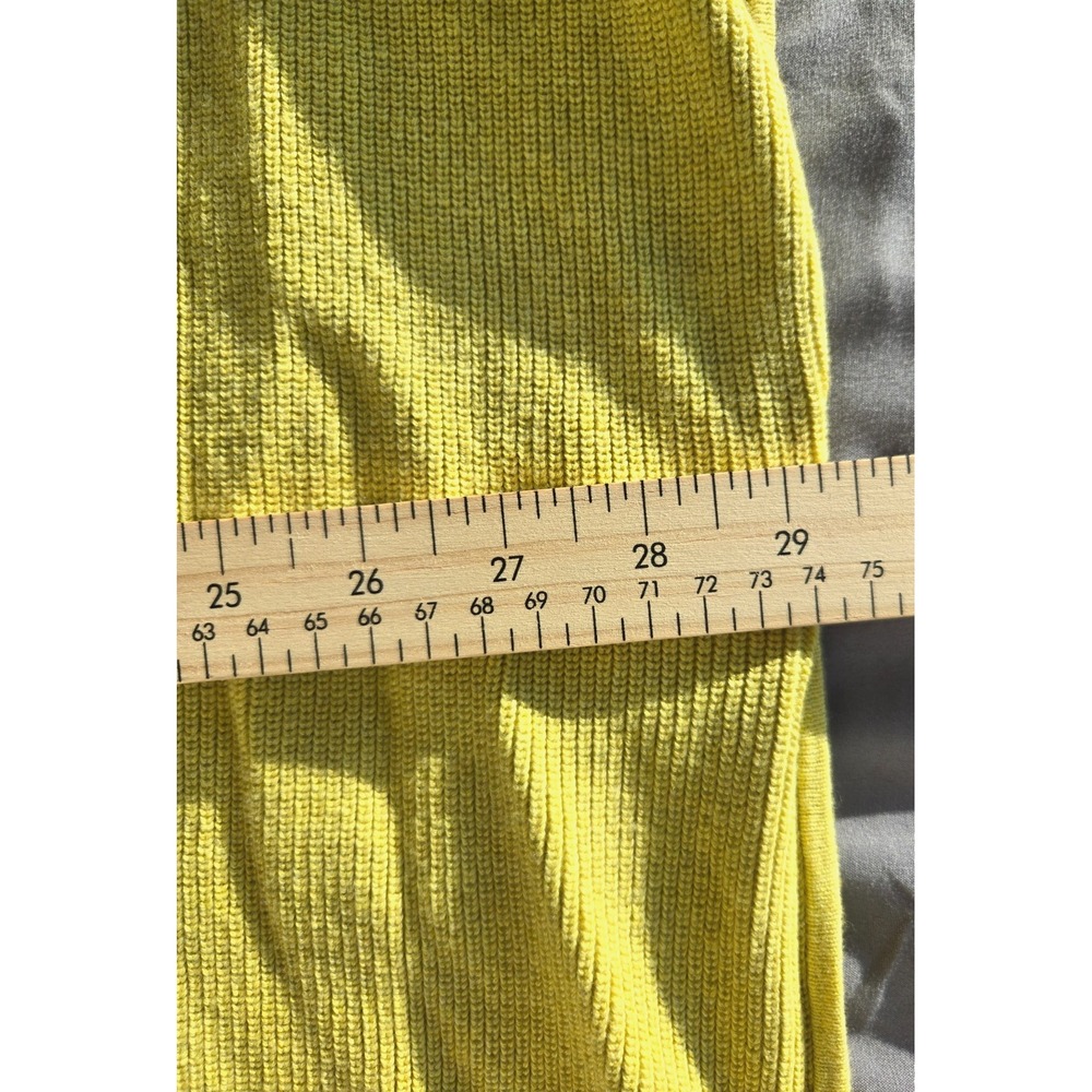 Mansted Sweater Cardigan Knit Button Up Mustard Yellow Old Money Quiet Luxury - Picture 14 of 16